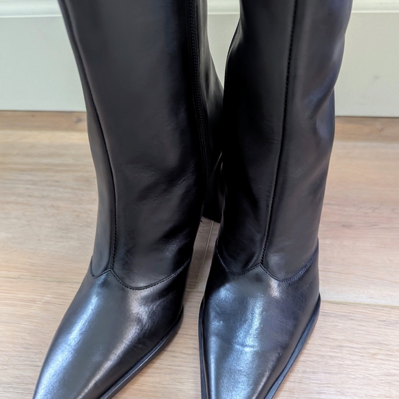 Schutz Black Knee-High Boots - Picture 4 of 5